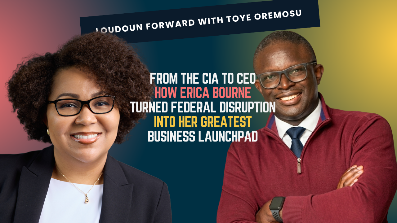 Cover art: From the CIA to CEO: How Erica Bourne Turned Federal Disruption Into Her Greatest Business Launchpad